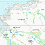 UK Topographic Maps Cornwall (SX19) digital map