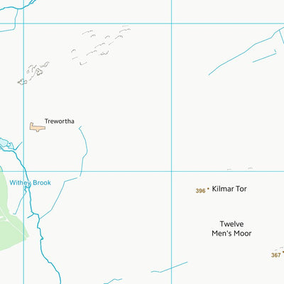 UK Topographic Maps Cornwall (SX27) digital map