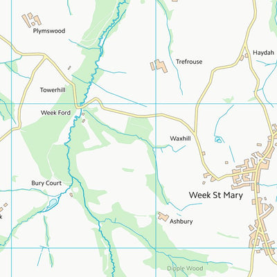 UK Topographic Maps Cornwall (SX29) digital map