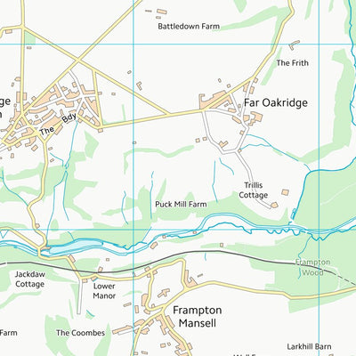 UK Topographic Maps Cotswold District (SO90) digital map