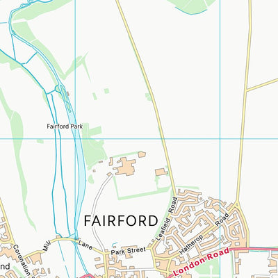 UK Topographic Maps Cotswold District (SP10) digital map