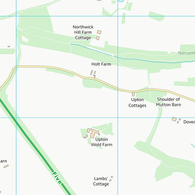 UK Topographic Maps Cotswold District (SP13) digital map