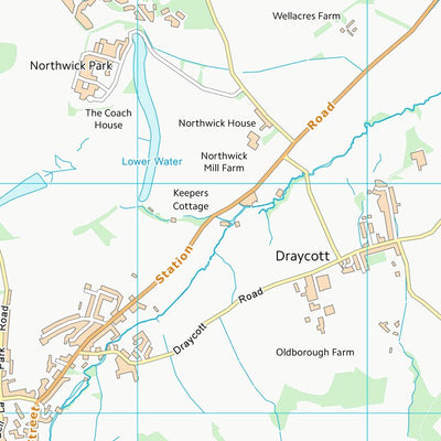 UK Topographic Maps Cotswold District (SP13) digital map