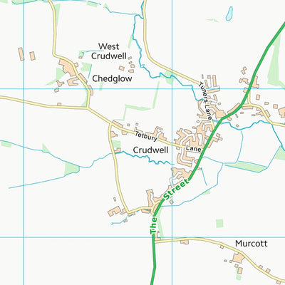 UK Topographic Maps Cotswold District (ST99) digital map
