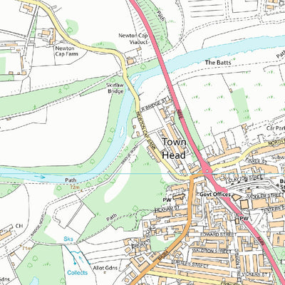 UK Topographic Maps County Durham 10 (1:10,000) digital map