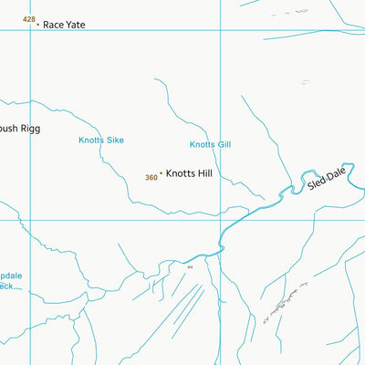 UK Topographic Maps County Durham (NY91) digital map