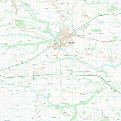 UK Topographic Maps County Durham (NZ01) digital map