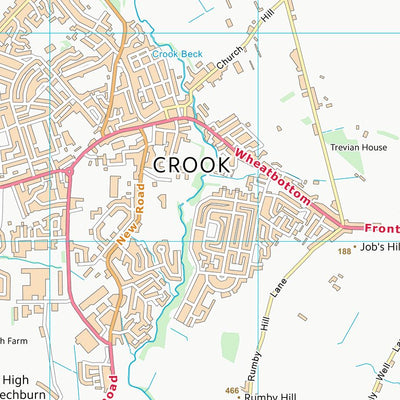 UK Topographic Maps County Durham (NZ13) digital map