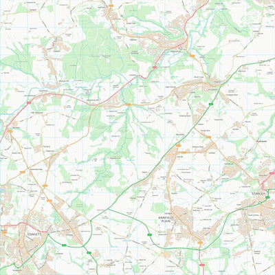 UK Topographic Maps County Durham (NZ15) digital map
