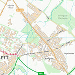 UK Topographic Maps County Durham (NZ15) digital map