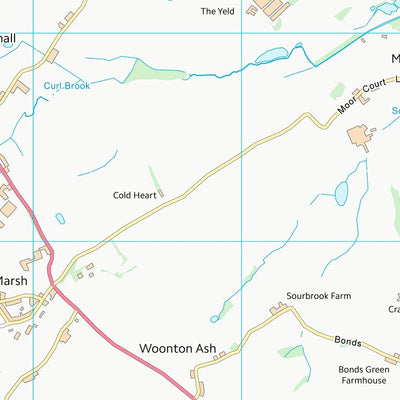 UK Topographic Maps County of Herefordshire (SO35) digital map