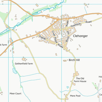 UK Topographic Maps County of Herefordshire (SO43) digital map