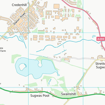 UK Topographic Maps County of Herefordshire (SO44) digital map