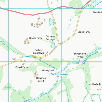 UK Topographic Maps County of Herefordshire (SO47) digital map