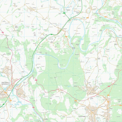 UK Topographic Maps County of Herefordshire (SO51) digital map