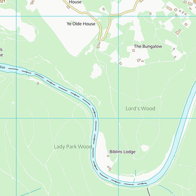 UK Topographic Maps County of Herefordshire (SO51) digital map