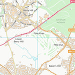 UK Topographic Maps County of Herefordshire (SO51) digital map