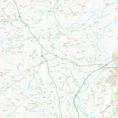 UK Topographic Maps County of Herefordshire (SO52) digital map
