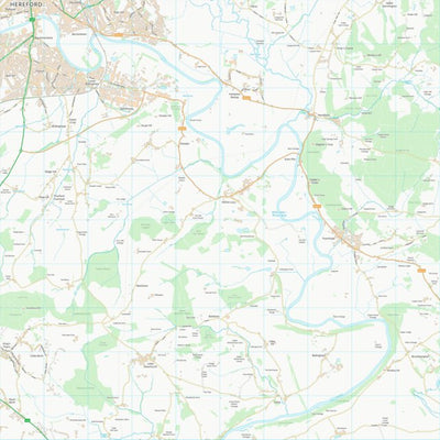 UK Topographic Maps County of Herefordshire (SO53) digital map