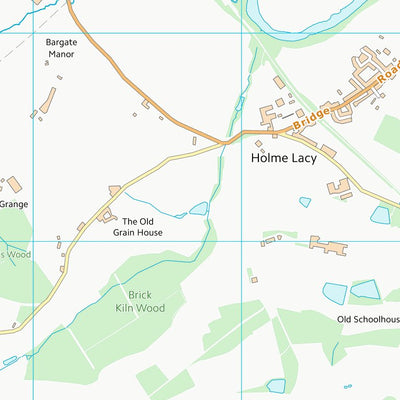 UK Topographic Maps County of Herefordshire (SO53) digital map