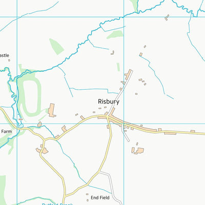 UK Topographic Maps County of Herefordshire (SO55) digital map