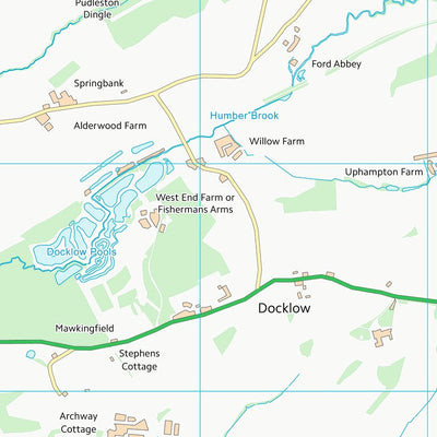 UK Topographic Maps County of Herefordshire (SO55) digital map