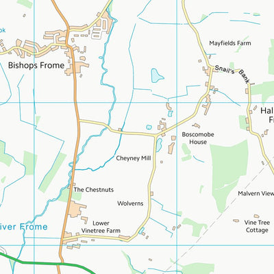 UK Topographic Maps County of Herefordshire (SO64) digital map
