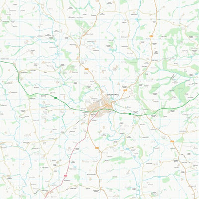 UK Topographic Maps County of Herefordshire (SO65) digital map