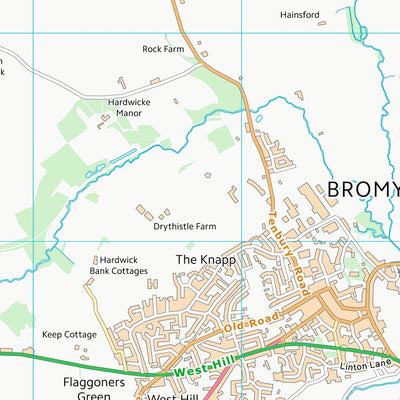 UK Topographic Maps County of Herefordshire (SO65) digital map