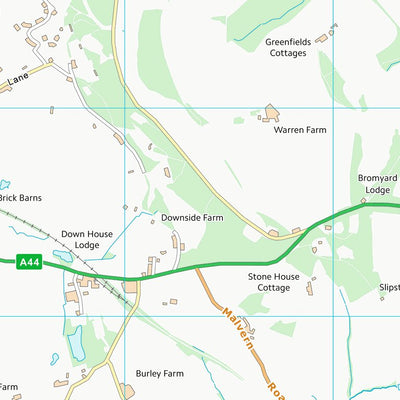 UK Topographic Maps County of Herefordshire (SO65) digital map