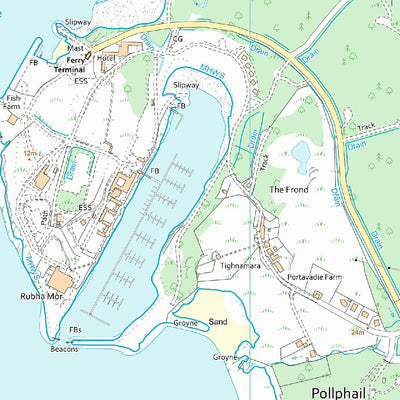 UK Topographic Maps Cowal Ward 5 (1:10,000) digital map