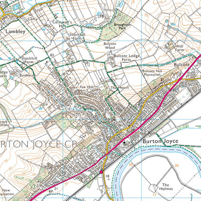 UK Topographic Maps Cranmer Ward 1 (1:25,000) digital map