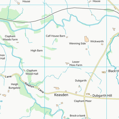 UK Topographic Maps Craven District (SD76) digital map