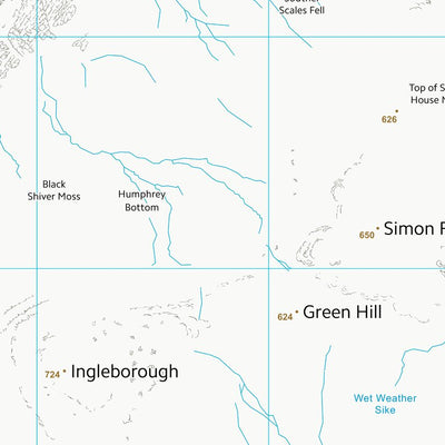 UK Topographic Maps Craven District (SD77) digital map