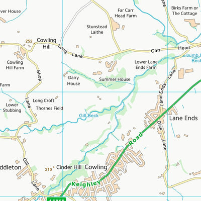 UK Topographic Maps Craven District (SD94) digital map