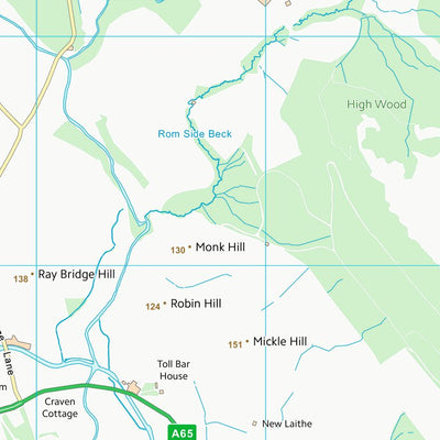 UK Topographic Maps Craven District (SD95) digital map