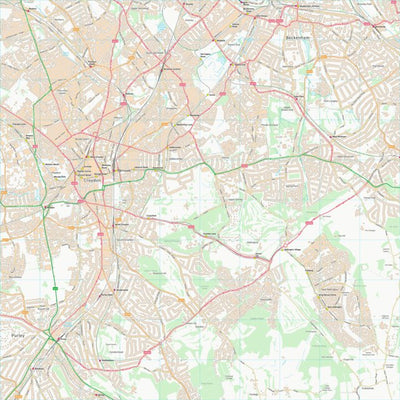 UK Topographic Maps Croydon London Boro (TQ36) digital map
