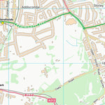 UK Topographic Maps Croydon London Boro (TQ36) digital map
