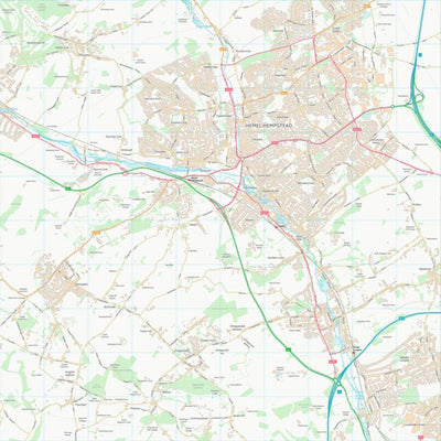 UK Topographic Maps Dacorum District (B) (TL00) digital map