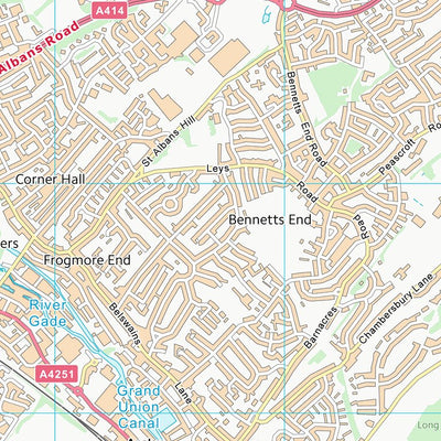 UK Topographic Maps Dacorum District (B) (TL00) digital map