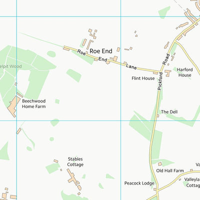UK Topographic Maps Dacorum District (B) (TL01) digital map