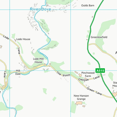 UK Topographic Maps Derbyshire Dales District (SK15) digital map