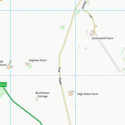 UK Topographic Maps Derbyshire Dales District (SK16) digital map
