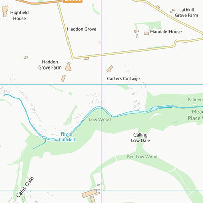UK Topographic Maps Derbyshire Dales District (SK16) digital map