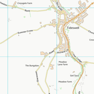 UK Topographic Maps Derbyshire Dales District (SK17) digital map