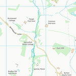 UK Topographic Maps Derbyshire Dales District (SK24) digital map