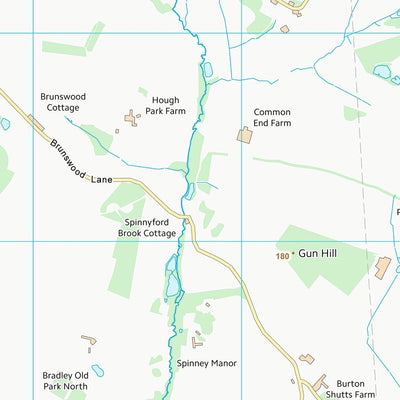 UK Topographic Maps Derbyshire Dales District (SK24) digital map