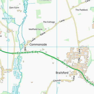 UK Topographic Maps Derbyshire Dales District (SK24) digital map