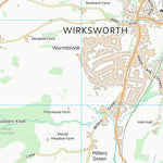 UK Topographic Maps Derbyshire Dales District (SK25) digital map