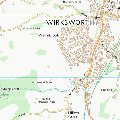 UK Topographic Maps Derbyshire Dales District (SK25) digital map